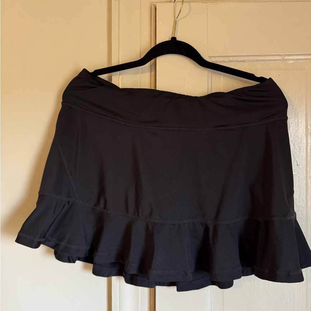 Ideology Black Tennis Skirt